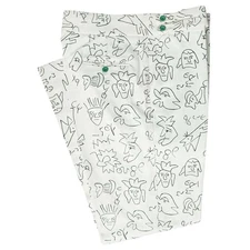 Mens Gurkha Pants 36 Abstract Print Art Cotton Trousers Streetwear Statement