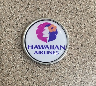 HAWAIIAN AIRLINES LAPEL TACK PIN AIRPLANE HAWAII PILOT COLLECTIBLE GIFT