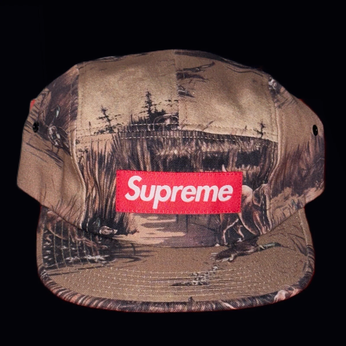Brand New Supreme Dogs and Ducks Camp Cap FW2012 Tan Authentic Box