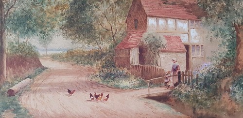 George Lothian Hall (1825-1888) altes antikes Aquarell Gemälde 19. Jahrhundert - Bild 7 von 8