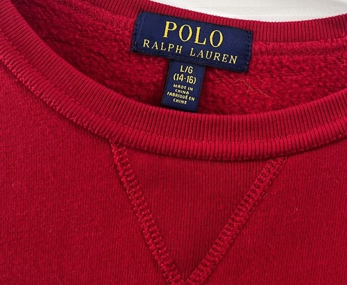 POLO Ralph Lauren Boys L (14-16) Bear Classic Christmas Sweater - Picture 4 of 5