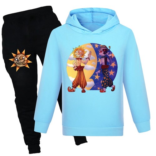 Sundrop FNAF Sun clown KIDS Hoodie+Pants 2pcs Tracksuits Pullover Sportswear set - Picture 32 of 50