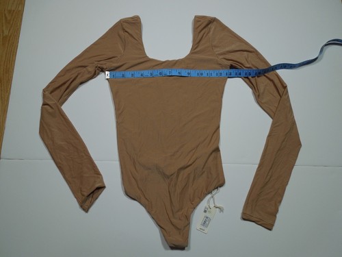 2 NUEVO BODY AMERICAN EAGLE AERIE SMOOTHEZ ~ MARRÓN OSCURO Y BEIGE MEDIANO - Imagen 6 de 9