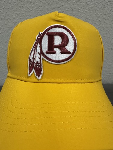 Retro Throwback Washington Redskins Logo Water Moisture Repellent Snapback Hat - Picture 3 of 13