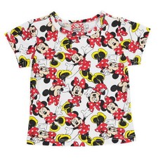 DISNEY MINNIE MOUSE:BEAUTIFULL PRINT T SHIRT,2/3,3/4,5/6,7/8,NEW WITH TAGS