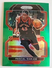 2021-22 Panini Prizm Pascal Siakam Toronto Raptors Green Prizm #174