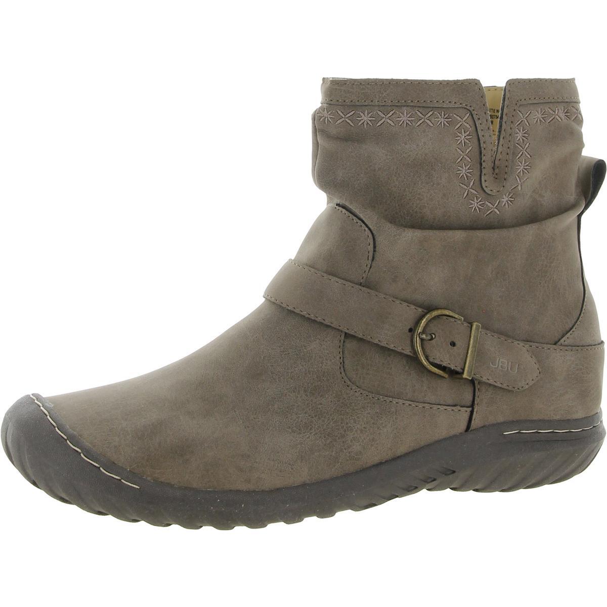 JBU by Jambu Womens Dottie Taupe Ankle Boots Flats 11 Medium (B,M) BHFO