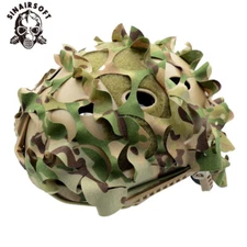 Tactical FAST Helmet Cover 3D Camouflage Helmet Cloth Gear Paintball Accessories