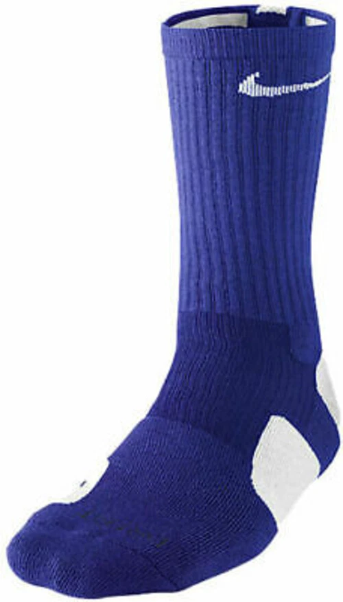 Nike Elite Basketball Crew Socks - Purple White EXTRA LARGE (Men 12-15)  SX-421