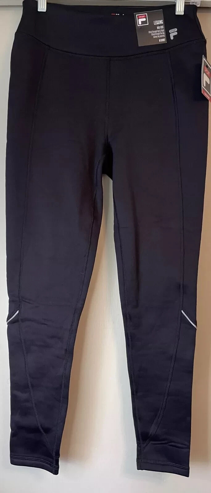 S FILA SPORT LEGGINGS NERI VITA MEDIA TRU DRY & WARM DONNA small nuovi