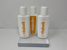 RARE Vintage Vita Bath Honey & Vanilla Lotion & Body Wash Set NOS