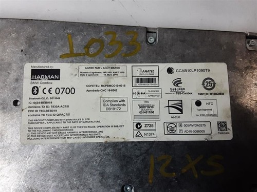 Chassis ECM Communication Telematics Control Unit Fits 10-13 BMW 335i 587604 - Picture 6 of 12