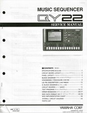 Yamaha Music Sequencer QY22 Service Manual-Parts-List-Schematic