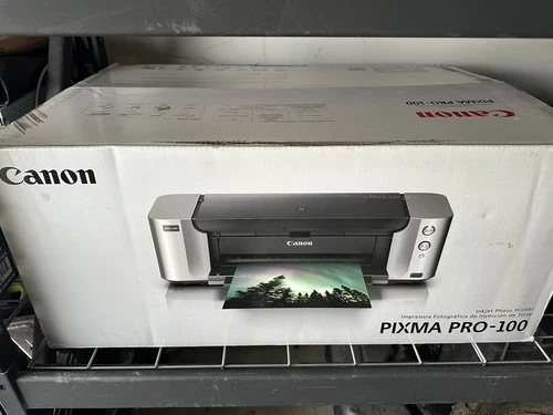 Canon PIXMA Pro-100 inkjet Wide Color Digital Photo Printer New In Box