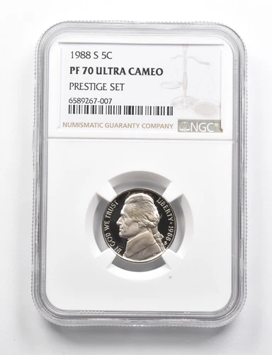 PF70 UCAM 1988-S Jefferson Nickel Prestige Set NGC RARE PEDIGREE *9776