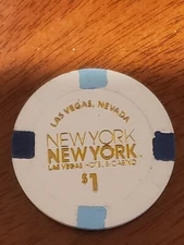 1.00 Chip from the New York New York Casino Current Version Las Vegas Nevada 