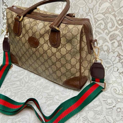 Vintage, Gucci, Boston Style Handbag - Crossbody - Picture 3 of 11