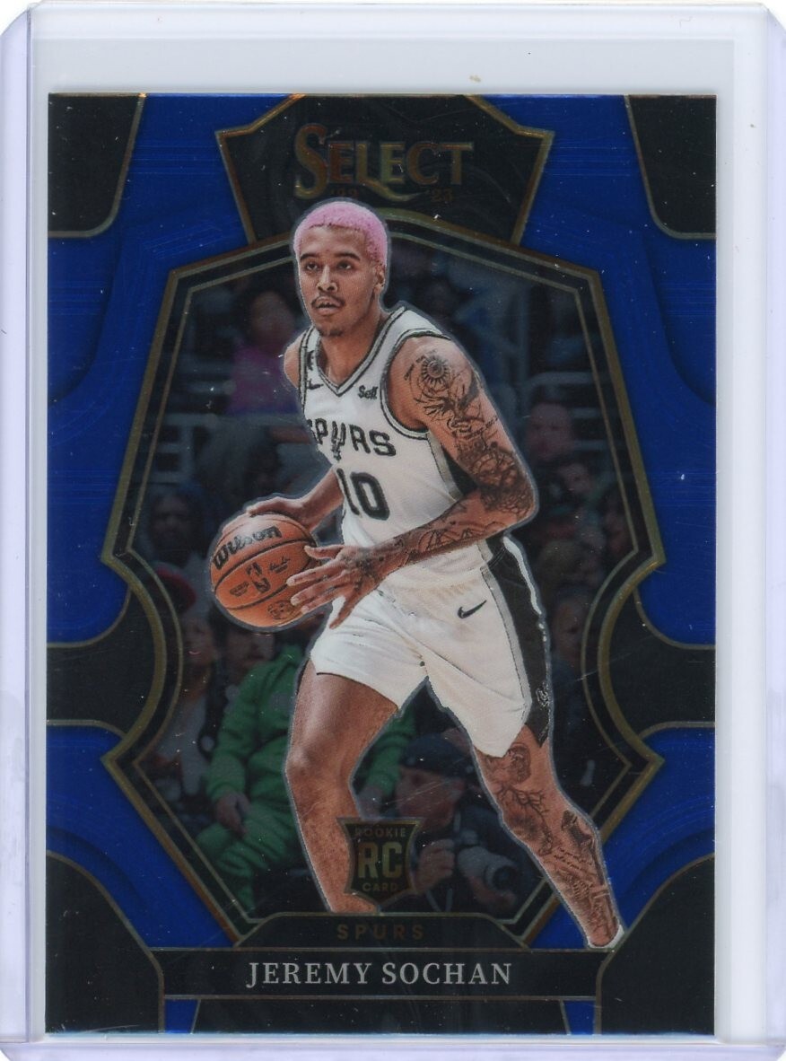 Jeremy Sochan Rookie RC 2022-23 Panini Select Premier Base 192 San Antonio Spurs