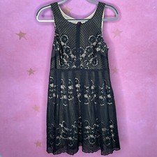 Free People Rocco Black Lace Minidress Size 8 New $128