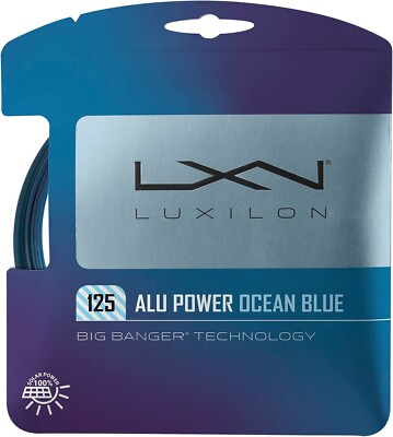 Luxilon Alu Power 125 Ocean Blue Tennisschläger Saite - 17 1,25 mm - 12,2 m Set