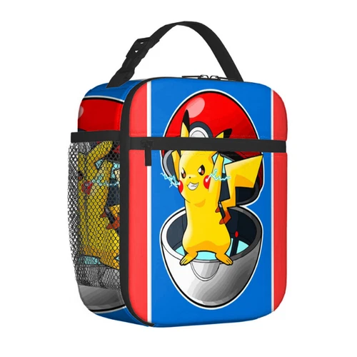Pikachu Pokemon Insulated Lunch Bag School Picnic Snack Lunchbox Travel Box Gift - Picture 64 of 69
