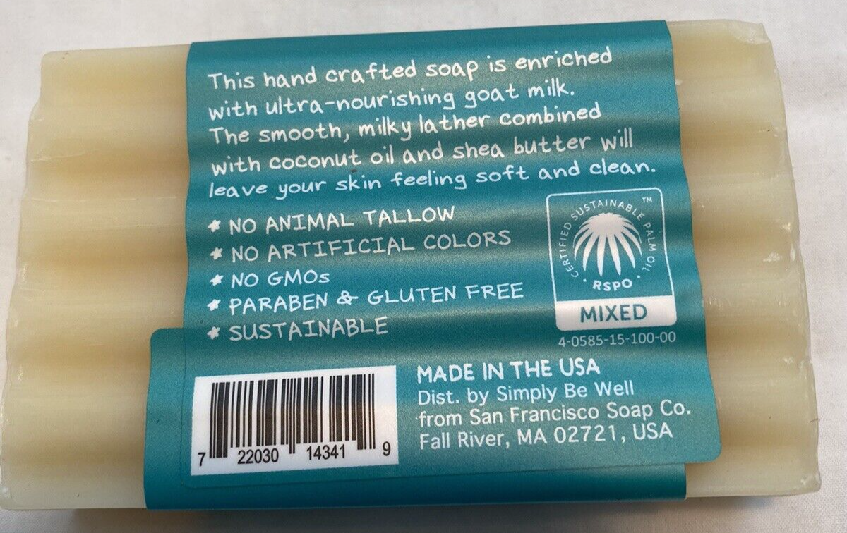 San Francisco Soap Company Ziegenmilchseife 3er-Set 'Einfach Bee Gut' – Mandel, Honig Aprikose & Lavendel, Je 4 Unzen, Pflegend & Natürlich