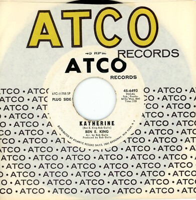 BEN E. KING - Teeny Weeny Little Bit / Katherine - Atco 45 Promo Rare Soul - VG+