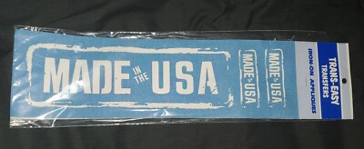 Vtg NIP Iron Ons by Trans Easy Dimensional Velour Designs ''Made in the USA''