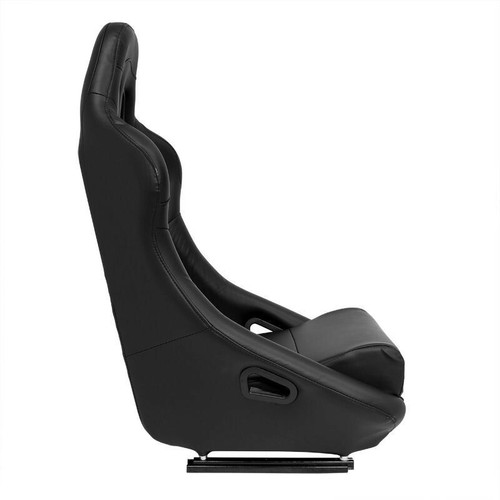 AUTOSTYLE BH x1 Single Universal Sports Bucket Seat Car Sim Fixed Back + slides - Picture 2 of 8