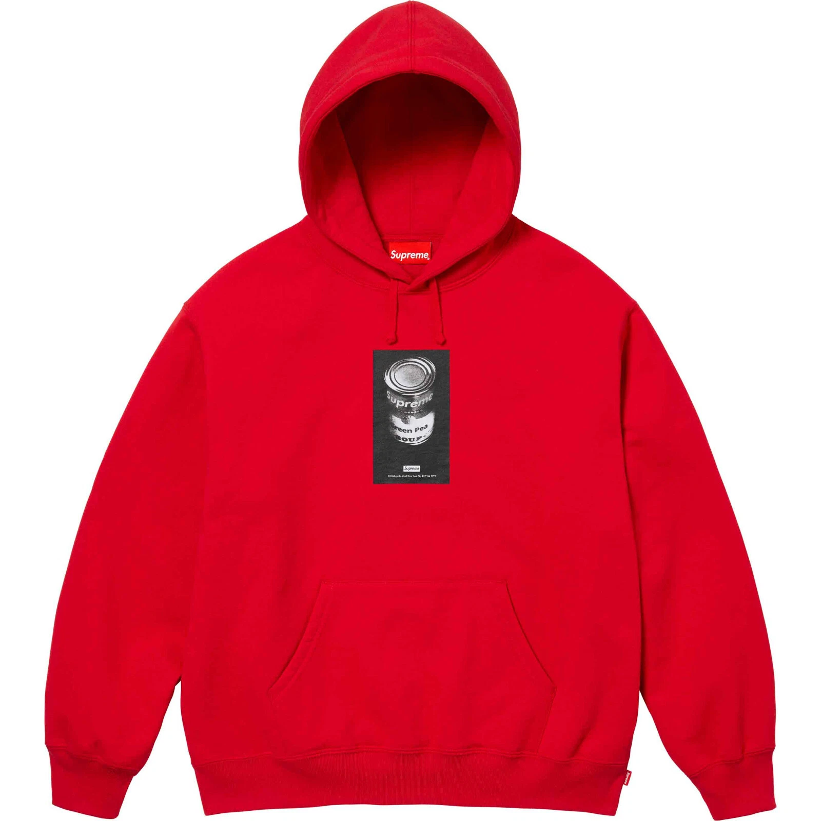 Sweat à capuche Supreme Soup Can couleur rouge SS24 homme taille XL neuf