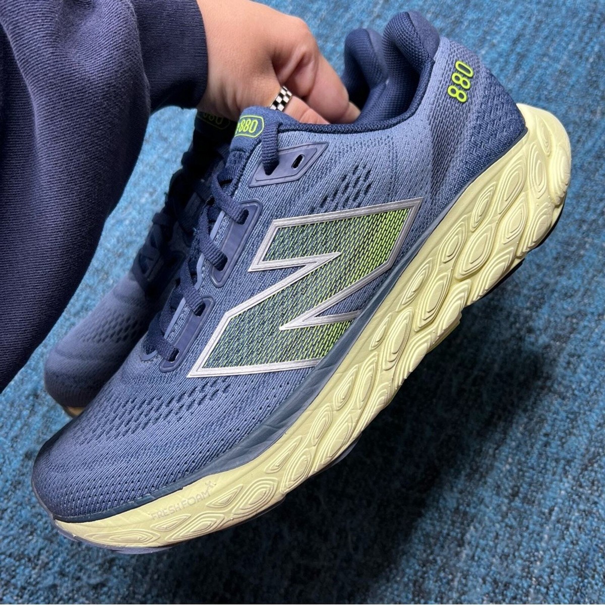 New Balance 880v14 Running Shoes Arctic Grey Limelight Navy