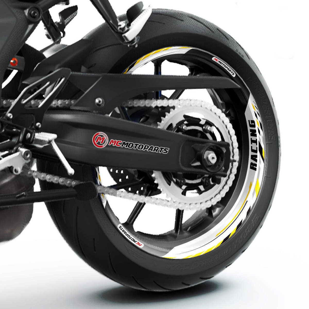0810D シール5個 J05W 5 Color Rim Decals Wheel Stickers Fit Ninja ZX-14R 14