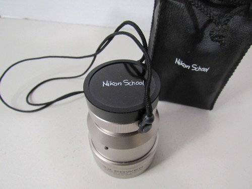 Nikon School Magnifying Loupe 4x w Black Holder *Used* Made in Japan - Picture 4 of 13