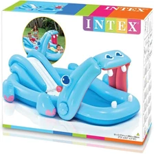 Intex Inflatable Hippo Play Center Kiddie Pool, Slide and Sprayer BRAND NEW