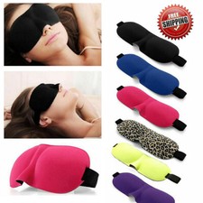 Travel 3D Eye Mask Sleep Soft Padded Shade Cover Relax Sleeping Blindfold  