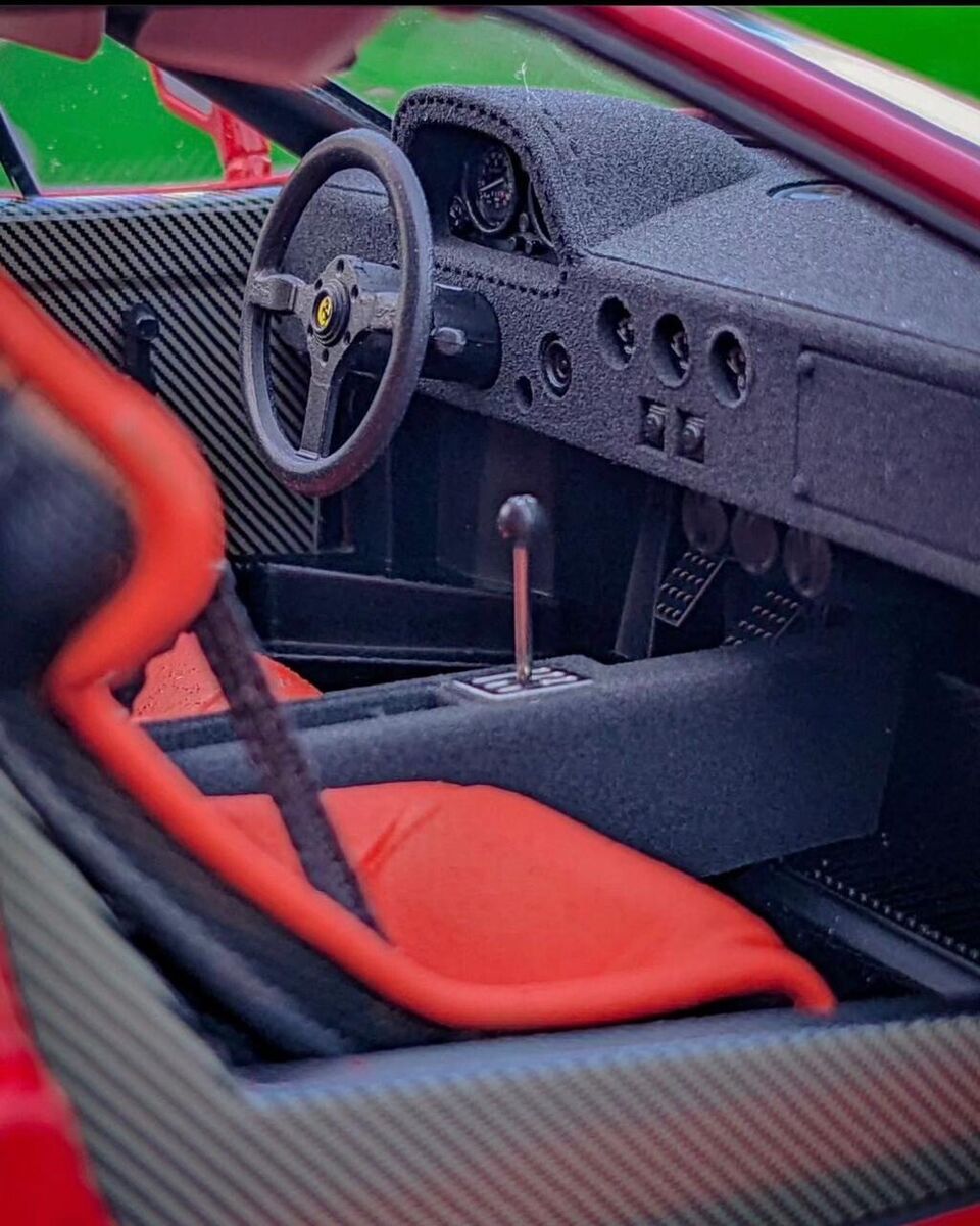 Kyosho 1:18 Ferrari F40 1987 Red Interior Full Open Diecast Kyosho 1:18 Ferrari F40 1987 Red Interior Full Open Diecast
