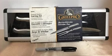 GrillPro 2-Piece Carving Set with Case-ship free