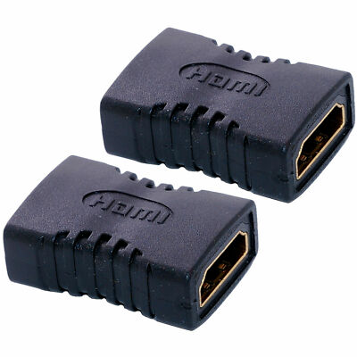 2 x HDMI Female to Female Coupler Extender Adapter Connector F/F HDTV HDCP 1080P