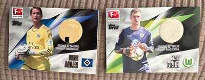 1+1 GRATIS RENE ADLER&MAX GRÜN Topps Bundesliga 2015/16 Original Glove Cards