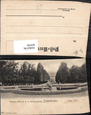 653791,Wien Vienna Hietzing Schloss Schönbrunn Schlossgarten Brunnen pub C. Lede