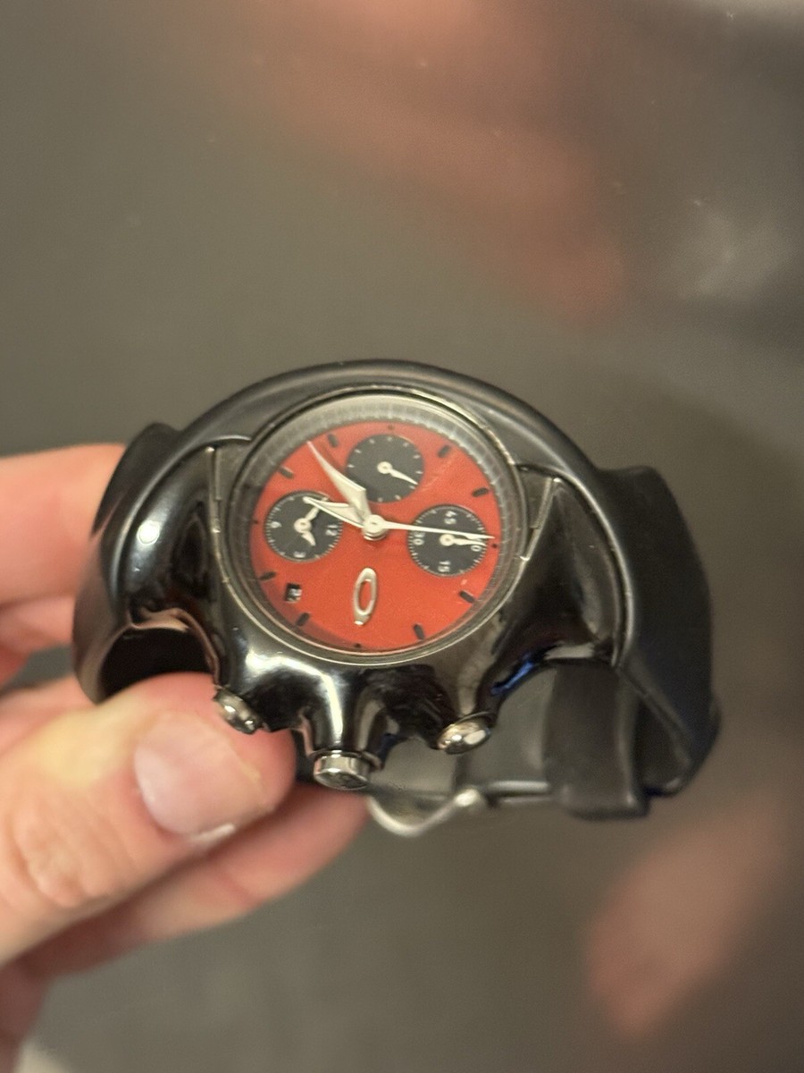Oakley Detonator Ion Plated w/Red Chrome Dial Watch | eBay