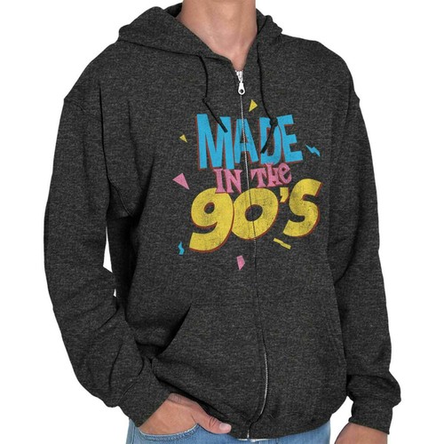 Retro Gift Sweatshirt Zip Up Hoodie Men 