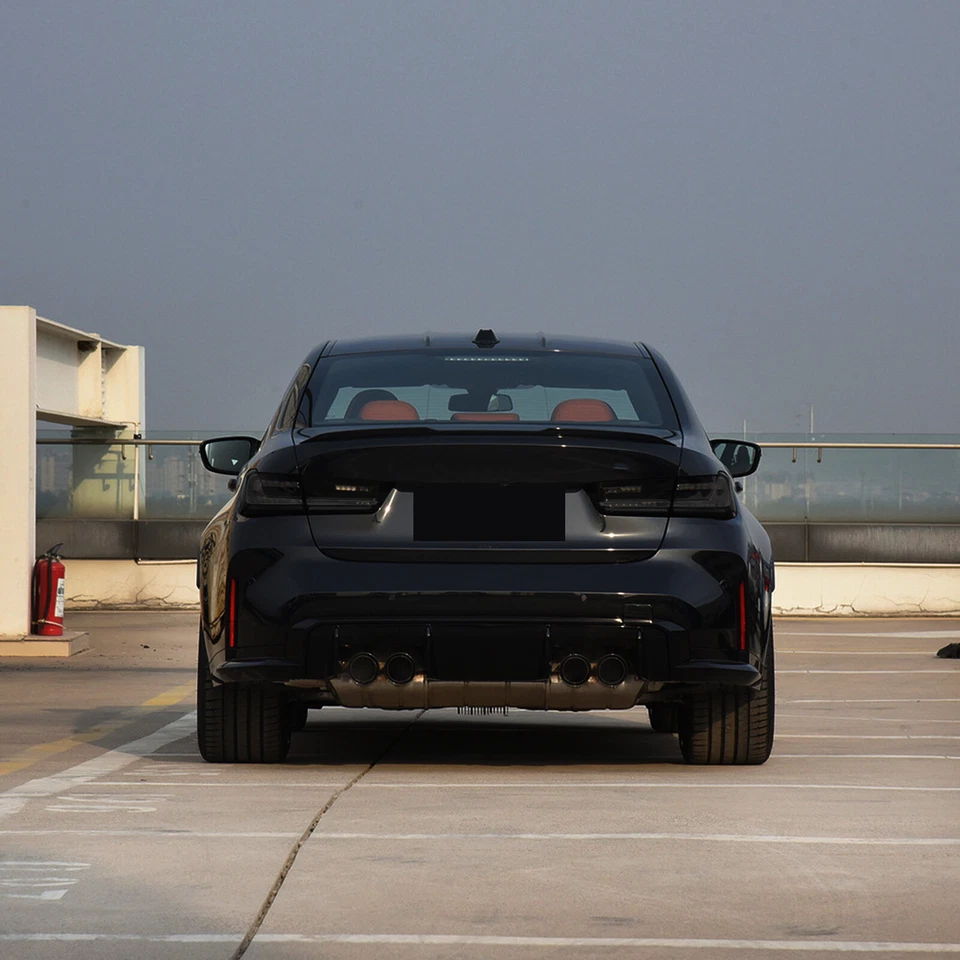 Cubierta de luz trasera superpuesta de lente oscurecida ahumada para BMW Serie 3 G20 y G80 M3 20-22 Foto 4 de 4