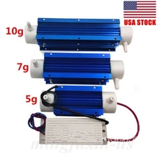 3/7/10g Ozone Generator Quartz Tube Air Purifier Water Treatment + Power Supply