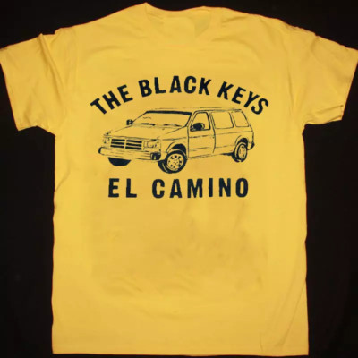 The Black Keys T-Shirt El Camino Yellow All Size Tee Shirt