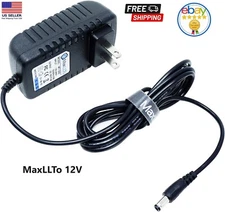 MaxLLTo 12V 2A AC Power Replacement Adapter -Yamaha Keyboard Psr-75/76/77/78/79
