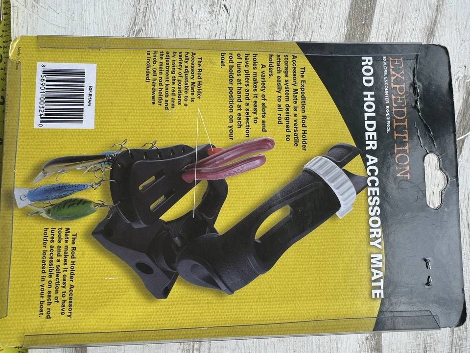 NUEVO Accesorio para soporte de caña de pescar Expedition compañero se fija a soporte alicates señuelos Foto 3 de 3