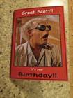 Back to Future  birthday card set, Biff Tannen, Doc Brown,  Future Biff — photo 10