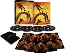House of the Dragon 4-Disc 4K Limited Edition SteelBook w/Slipcase (UK Import)
