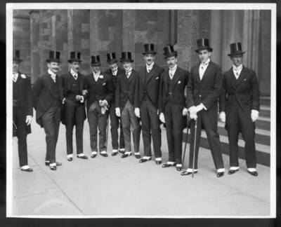 Ushers wedding Angier Buchanan Duke & Cordelia Drexel Biddle Phila Old Photo